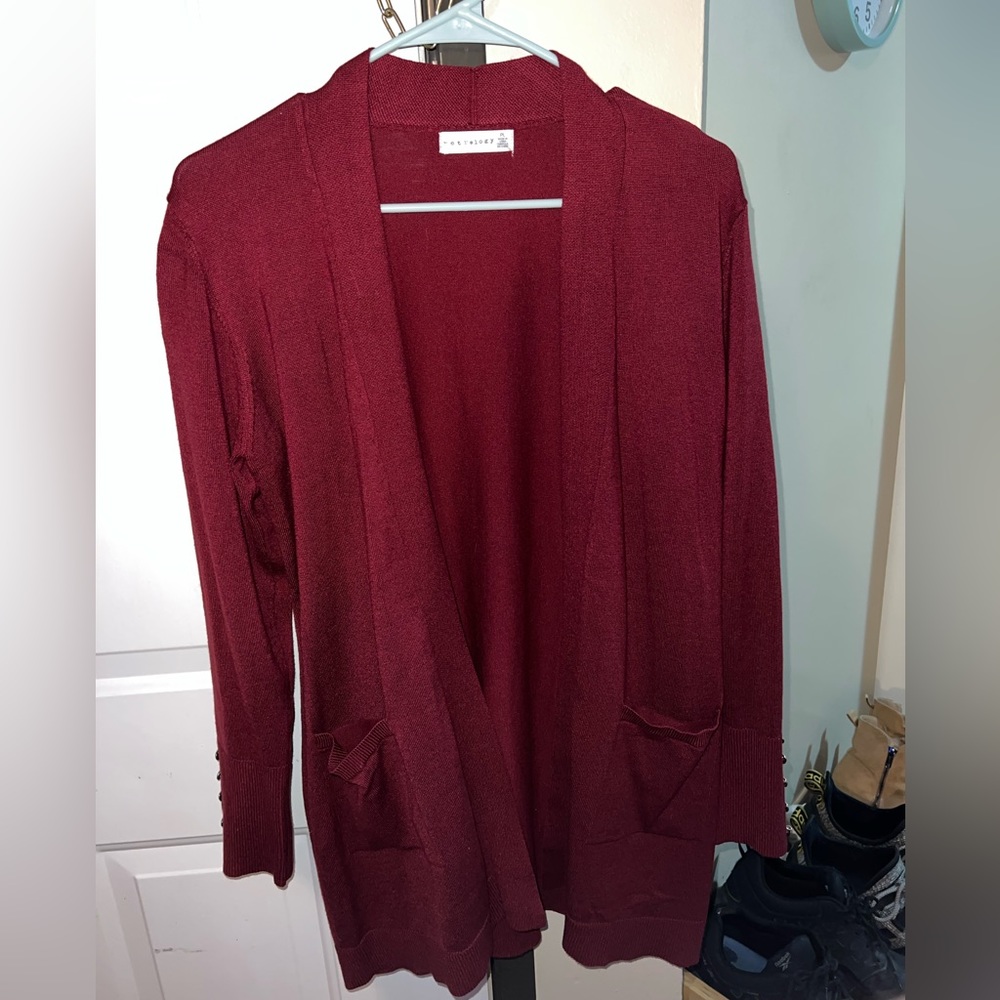 Women’s Red Cardigan
